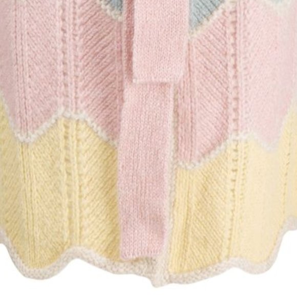 LoveShackFancy Pastel Chunky Knit Long Cardigan - Picture 5 of 14